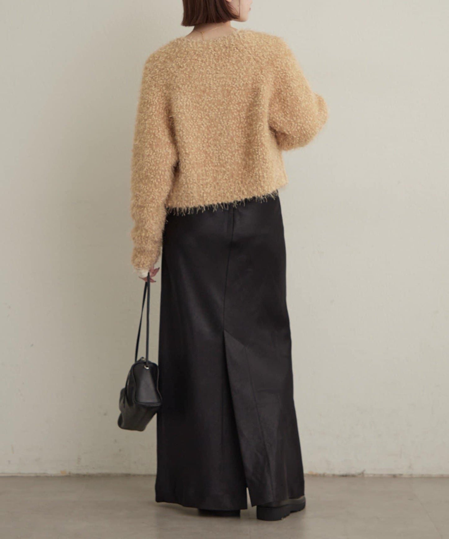 Omekashi 亮絲摩爾針織開衫