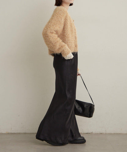 Omekashi 亮絲摩爾針織開衫