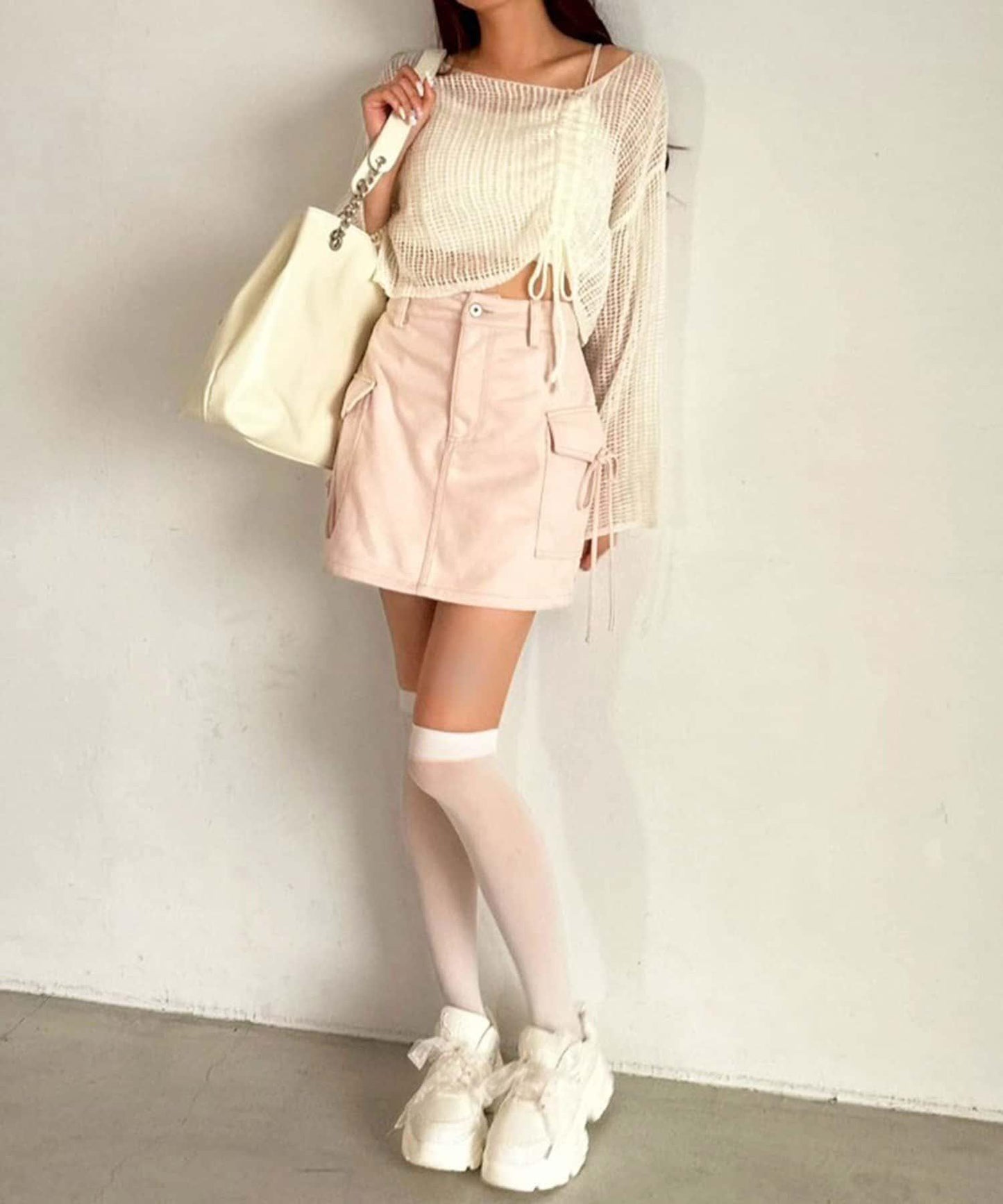 【OLIVE des OLIVE】抽繩針織衫