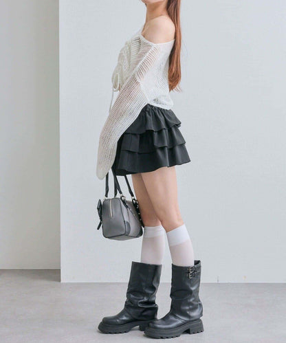 【OLIVE des OLIVE】抽繩針織衫