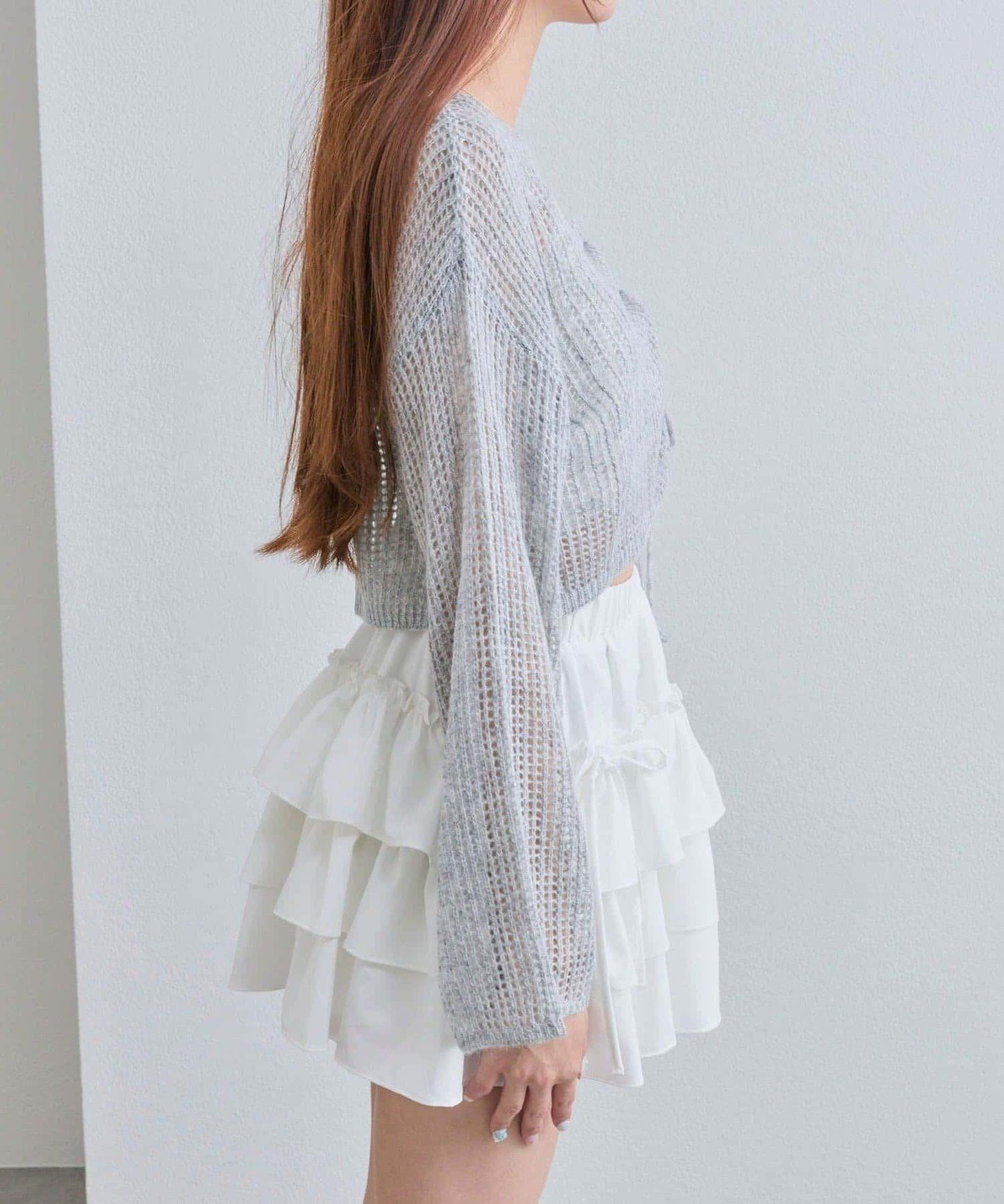 【OLIVE des OLIVE】抽繩針織衫