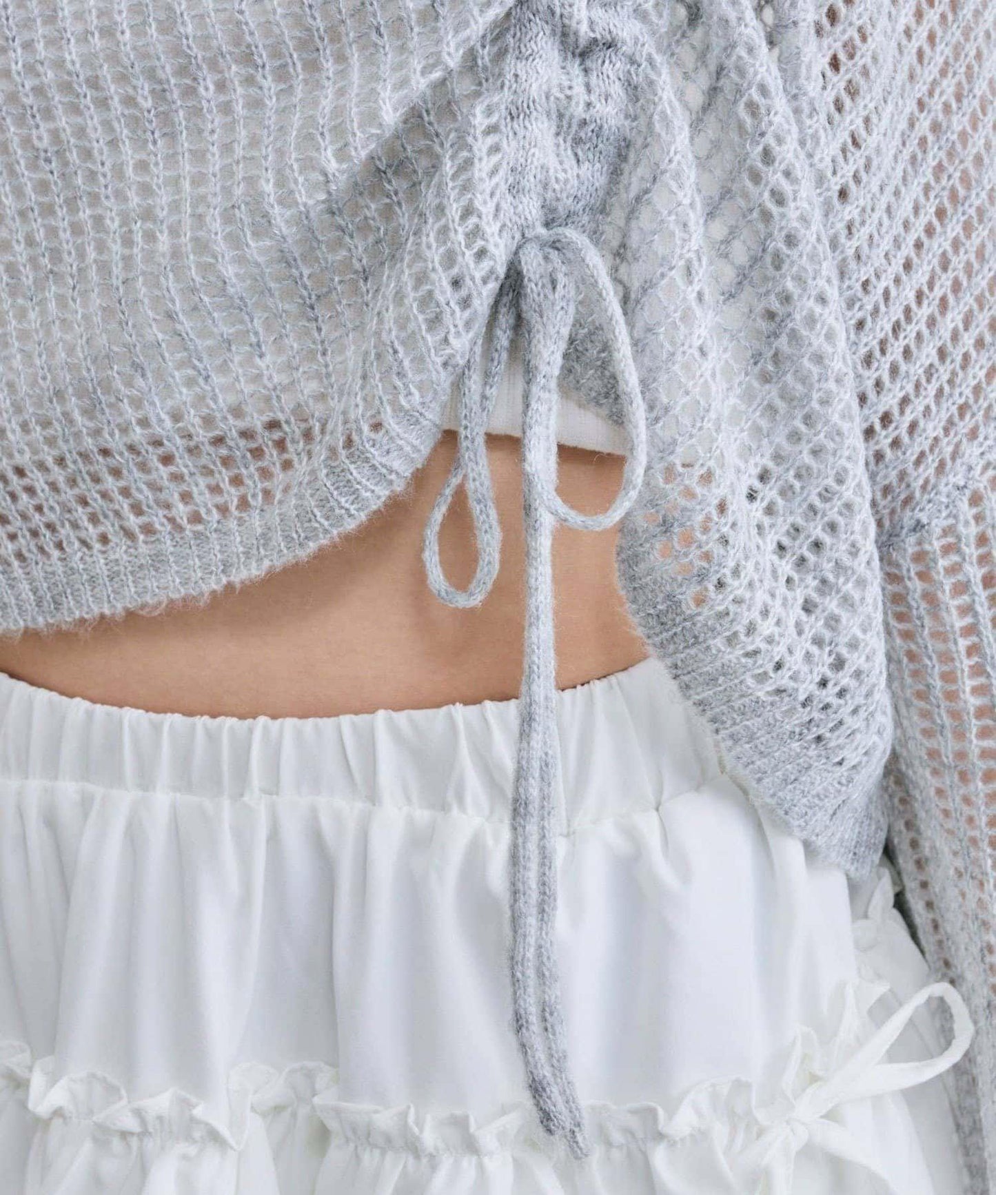 【OLIVE des OLIVE】抽繩針織衫