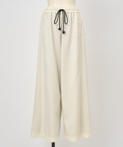 仿牛仔羊毛寬鬆長褲