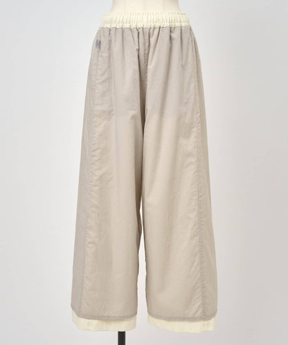 仿牛仔羊毛寬鬆長褲