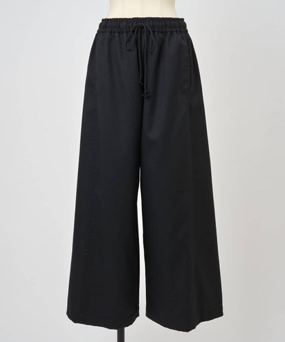 仿牛仔羊毛寬鬆長褲