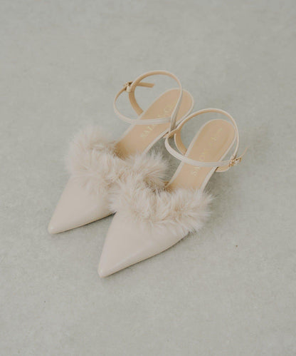 【SALON by Chico】毛絨設計高跟鞋