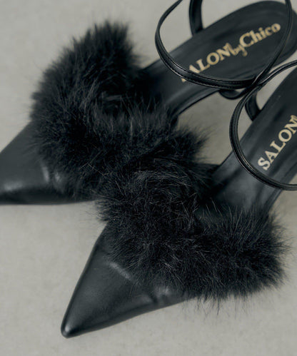 【SALON by Chico】毛絨設計高跟鞋