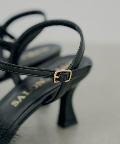 【SALON by Chico】毛絨設計高跟鞋