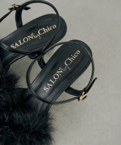 【SALON by Chico】毛絨設計高跟鞋