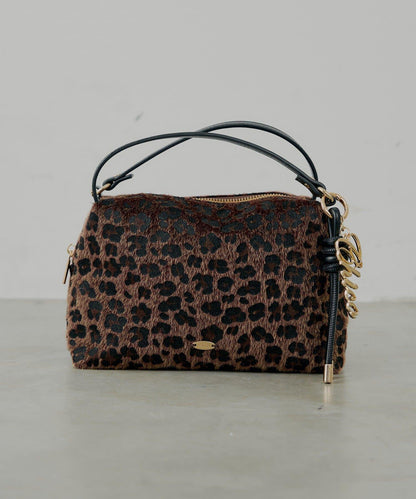 拼色雙提手單肩包