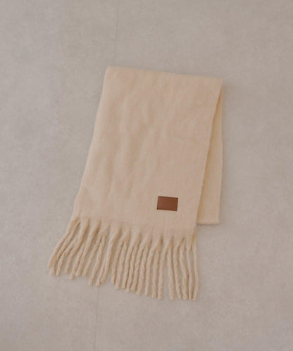 寬大流蘇加厚圍巾