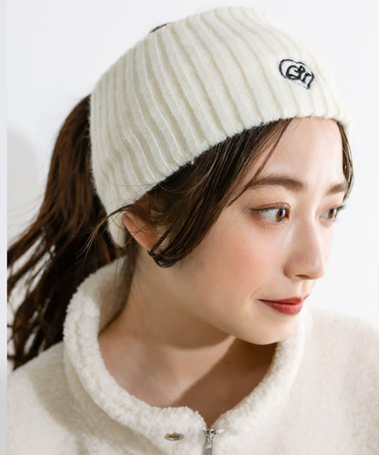 【OLIVE des OLIVE】愛心原創刺繡針織髮帶