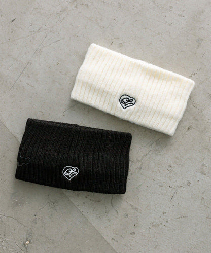 【OLIVE des OLIVE】愛心原創刺繡針織髮帶