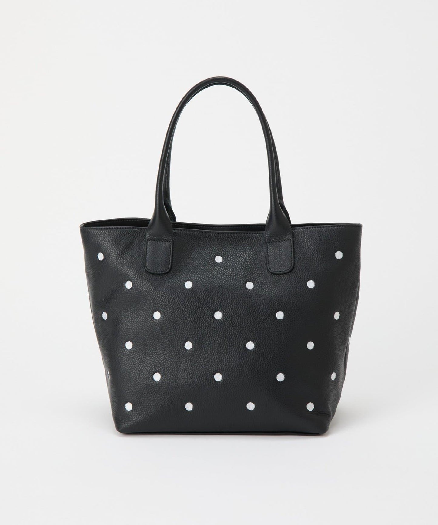 圓點刺繡手提包/大號