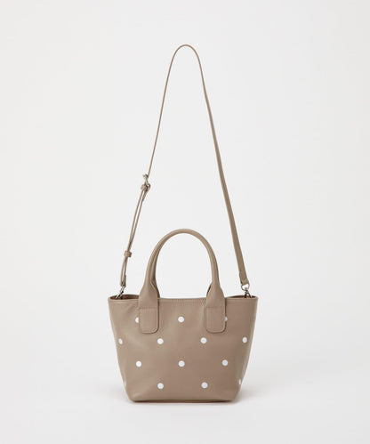 點綴刺繡手提包/小號