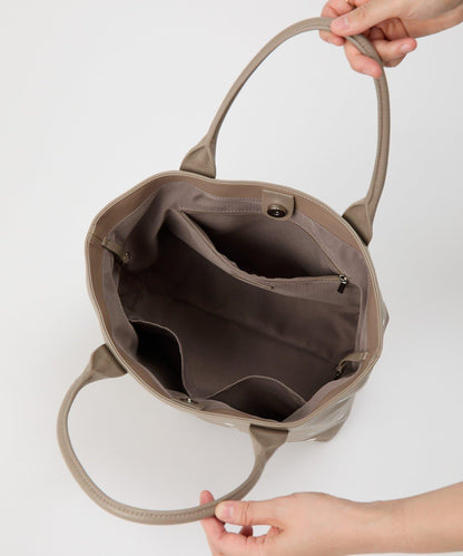 圓點刺繡手提包/大號