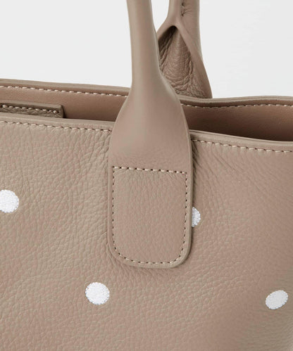 點綴刺繡手提包/小號