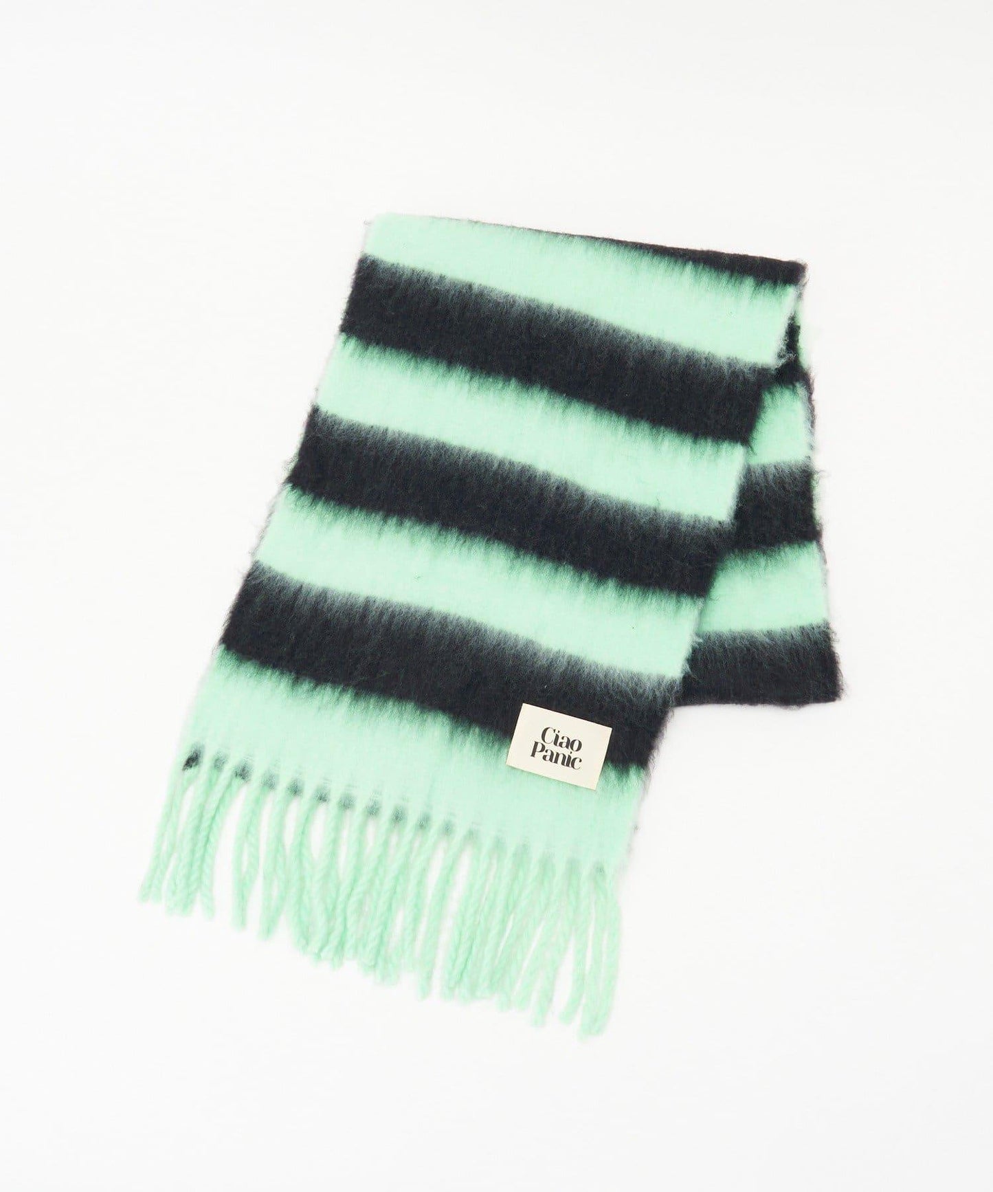 拼色流蘇加厚圍巾