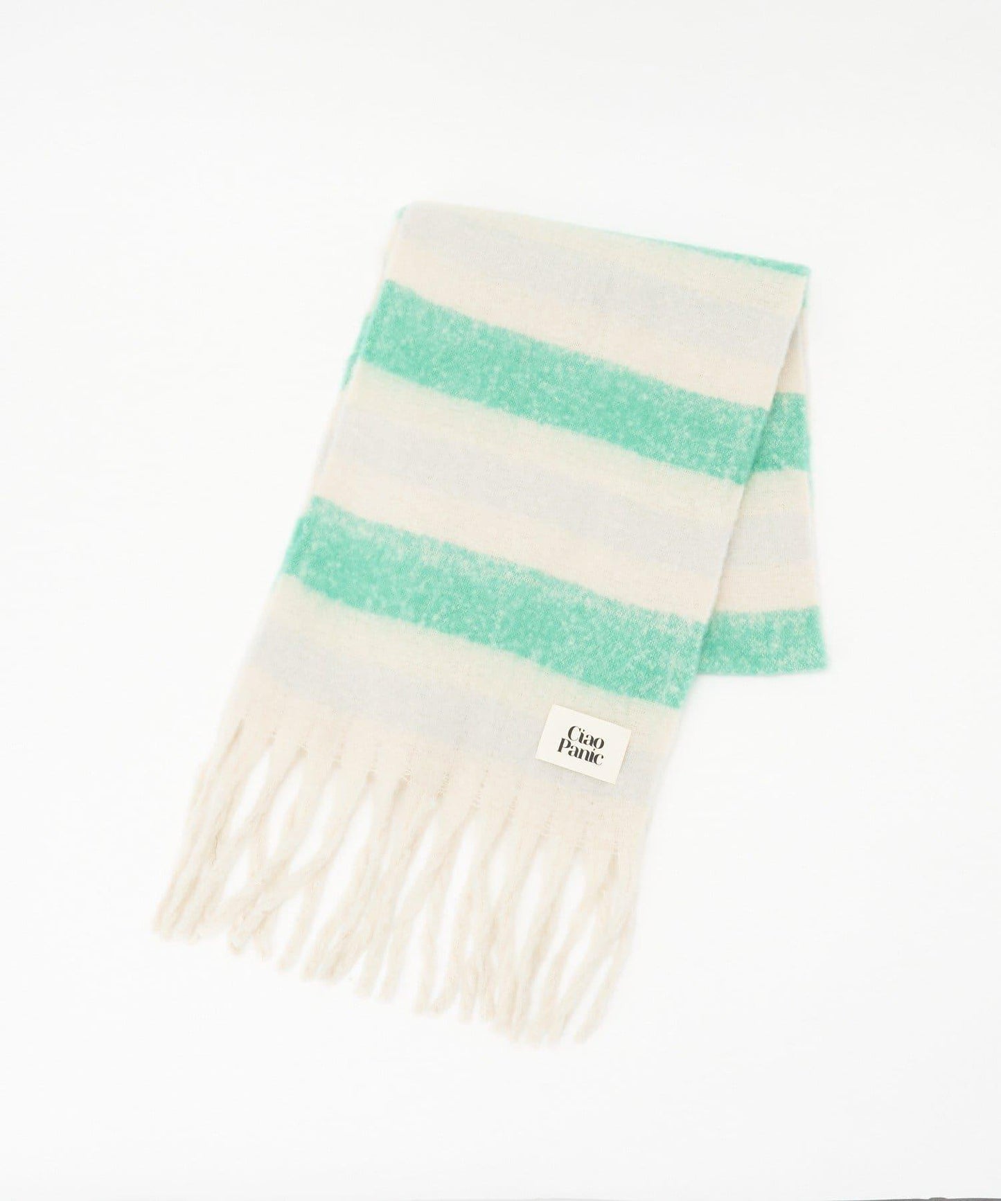 拼色流蘇加厚圍巾