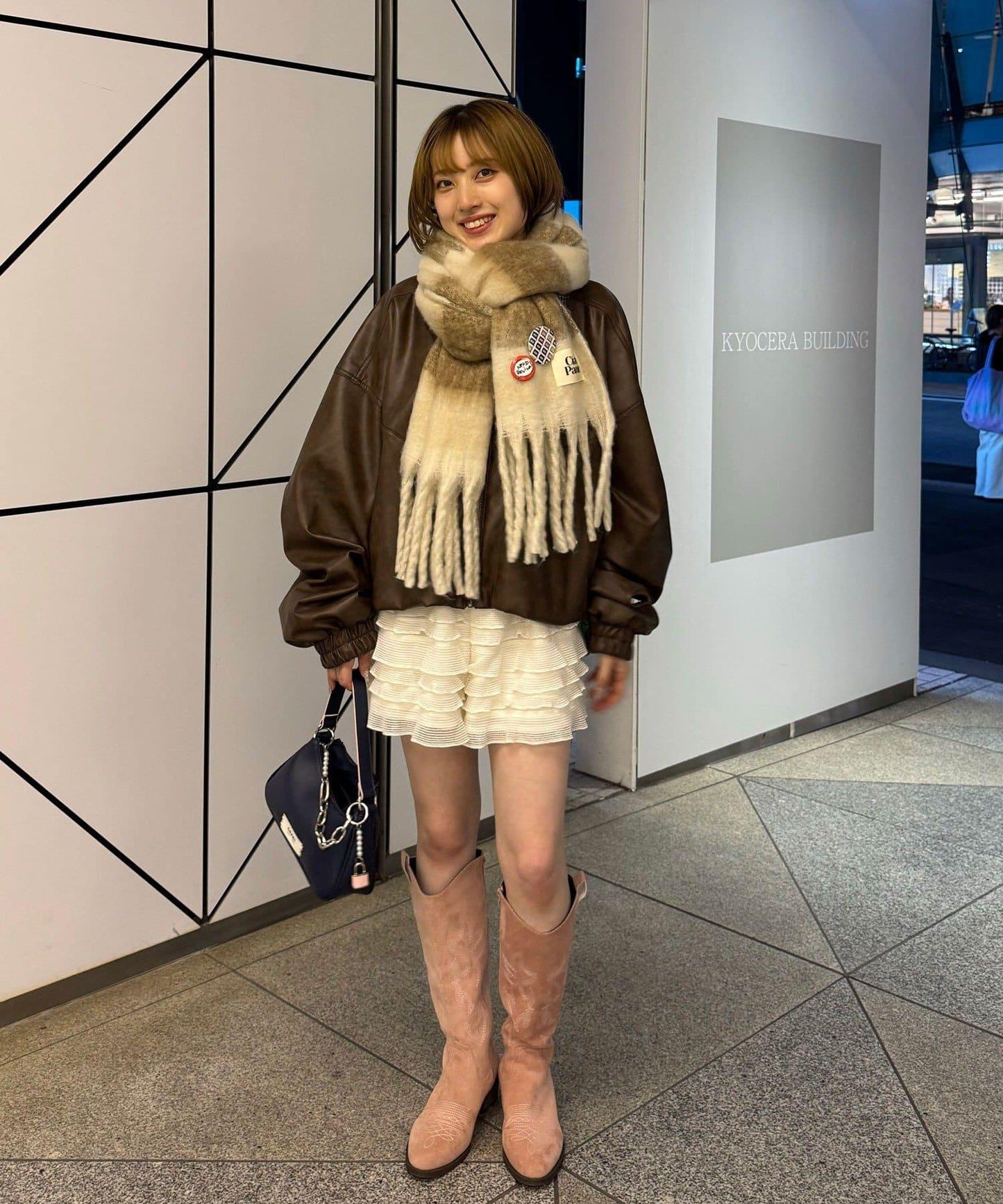 拼色流蘇加厚圍巾