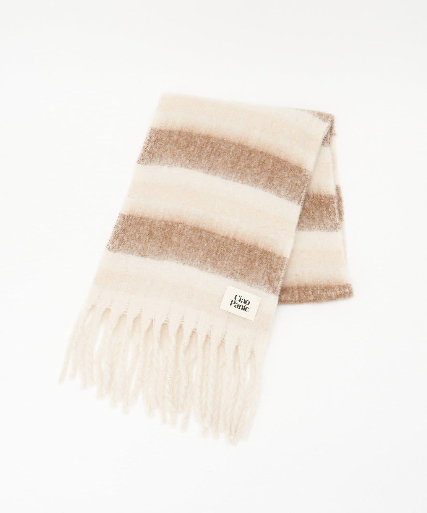 拼色流蘇加厚圍巾