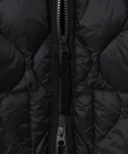 軍風V領拉鍊羽絨夾克 / TAION-104ALSZML-1