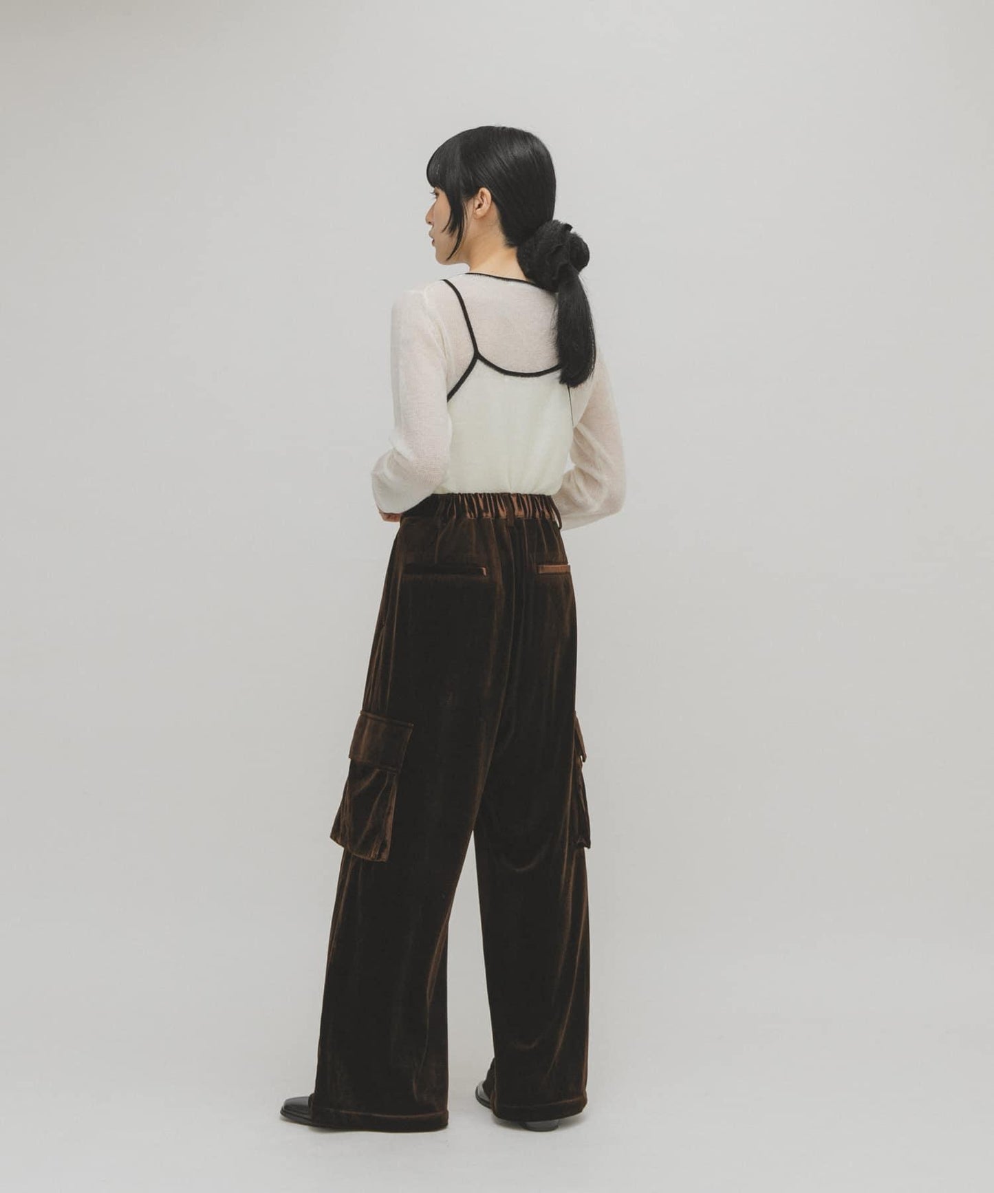 拼色吊帶疊穿針織衫