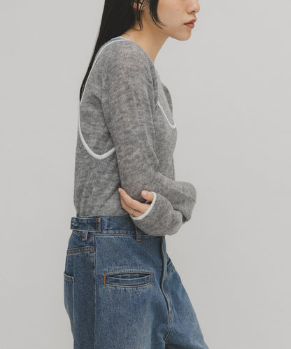 拼色吊帶疊穿針織衫