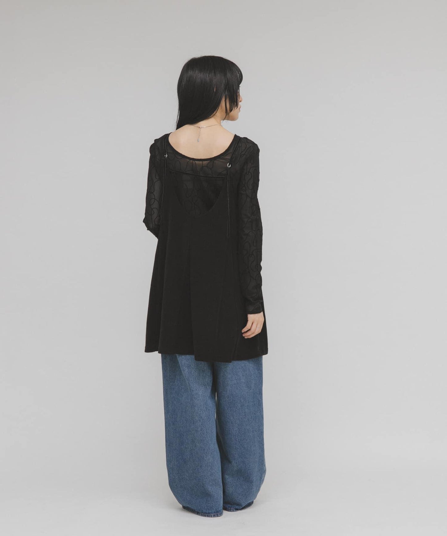 針織羅紋迷你吊帶連衣裙