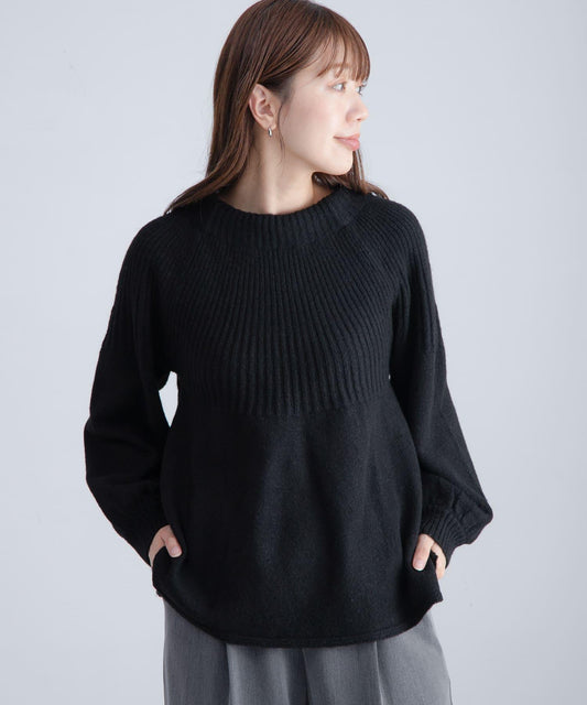 後背蝴蝶結柔軟針織衫