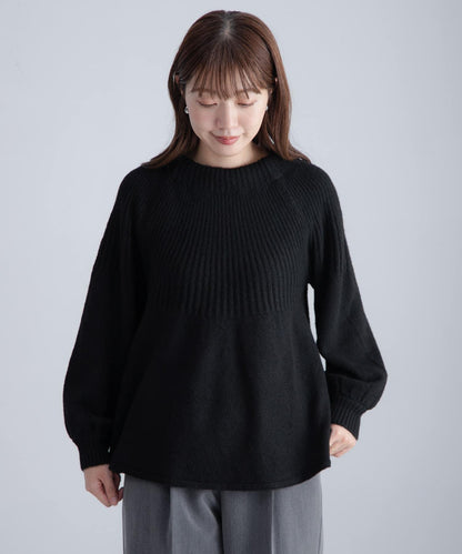 後背蝴蝶結柔軟針織衫