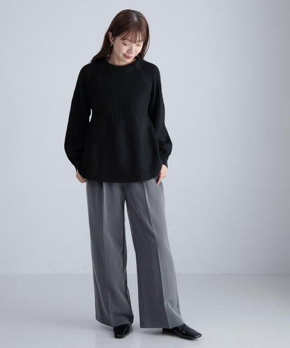 後背蝴蝶結柔軟針織衫