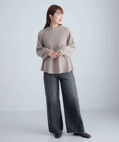 後背蝴蝶結柔軟針織衫