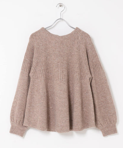 後背蝴蝶結柔軟針織衫