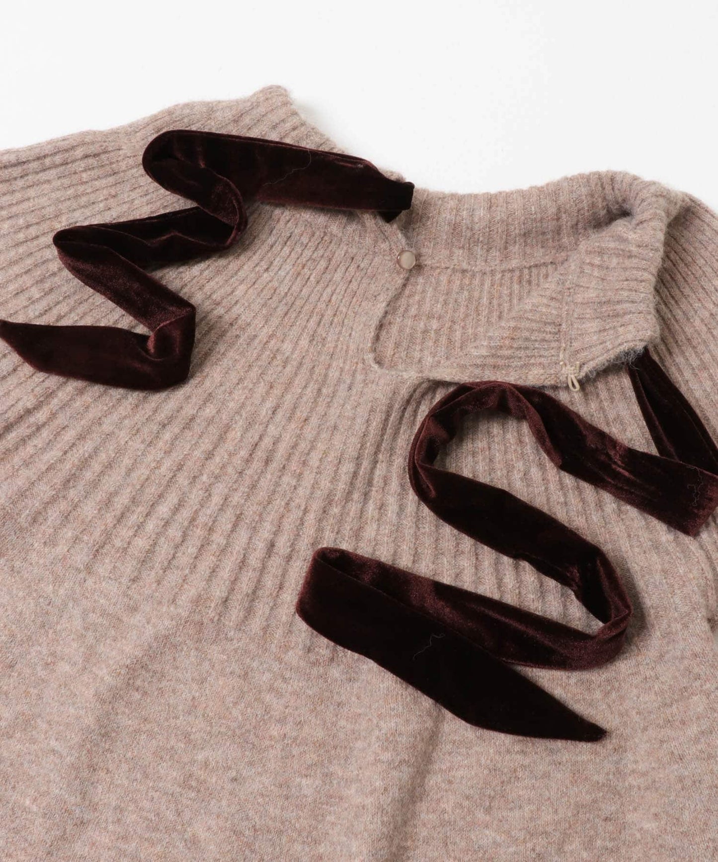 後背蝴蝶結柔軟針織衫