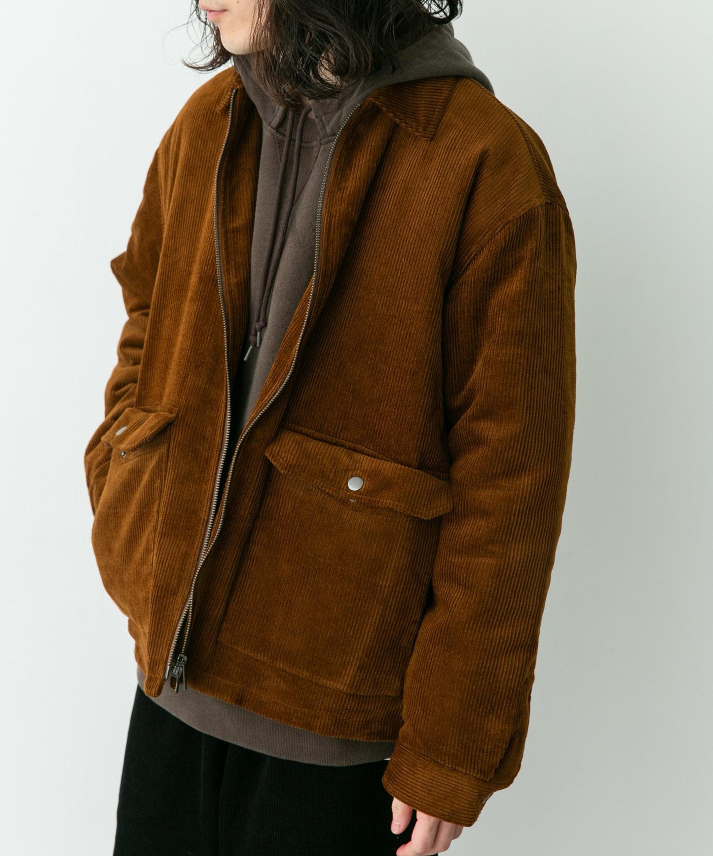 加厚短款拉鍊夾克