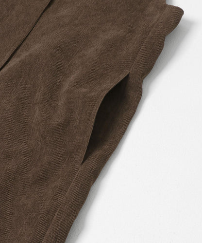 燈芯絨吊帶連衣裙