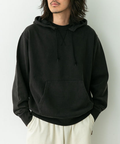 復古風格拼接連帽衛衣