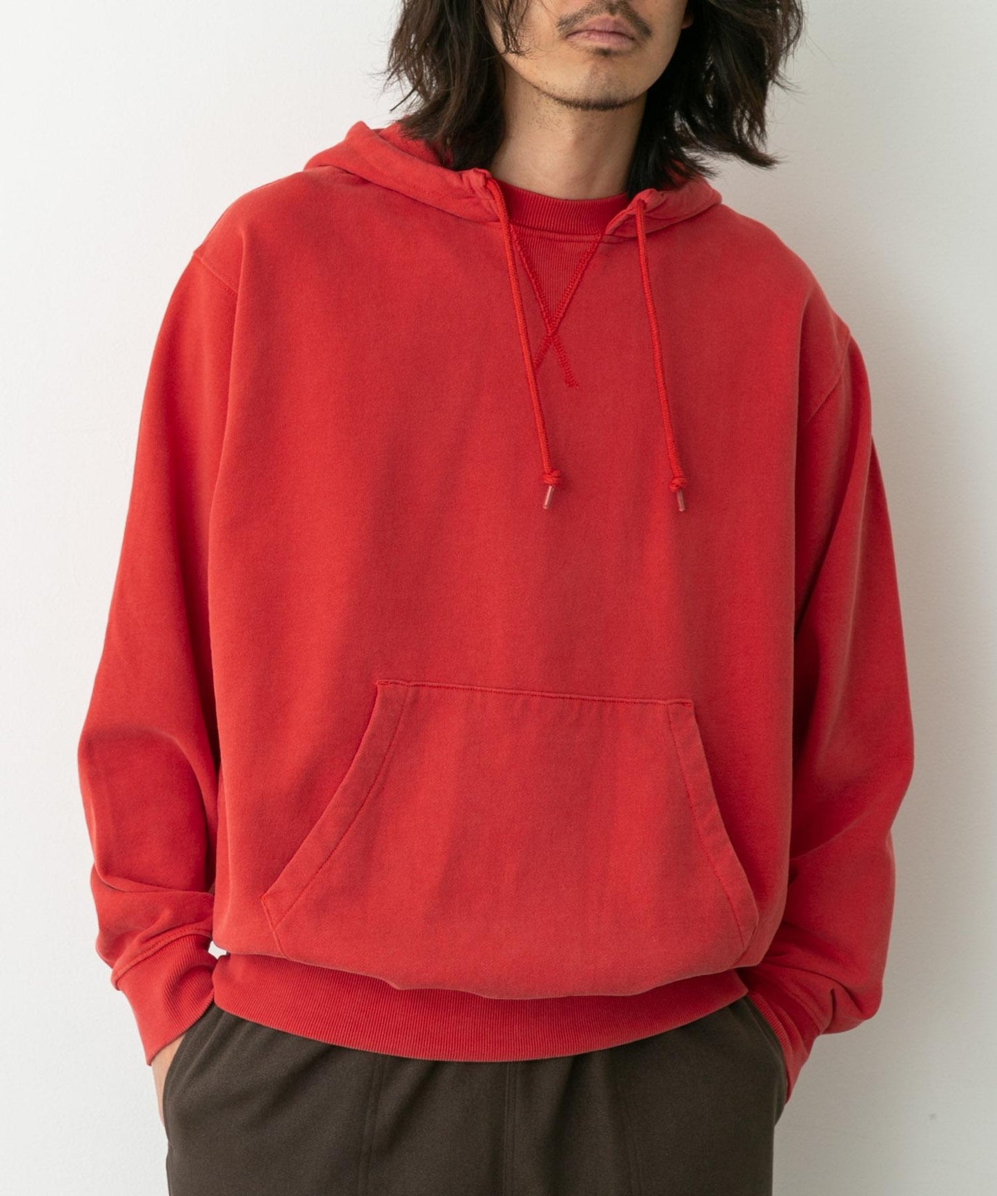 復古風格拼接連帽衛衣