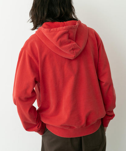 復古風格拼接連帽衛衣