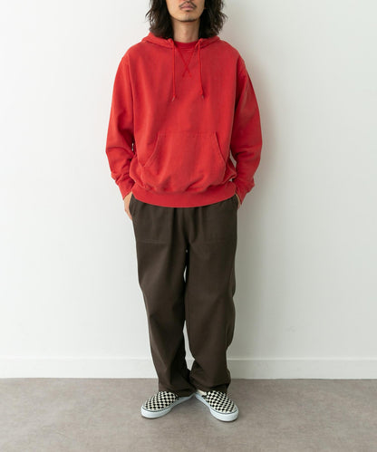 復古風格拼接連帽衛衣