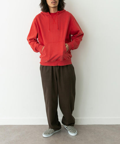 復古風格拼接連帽衛衣