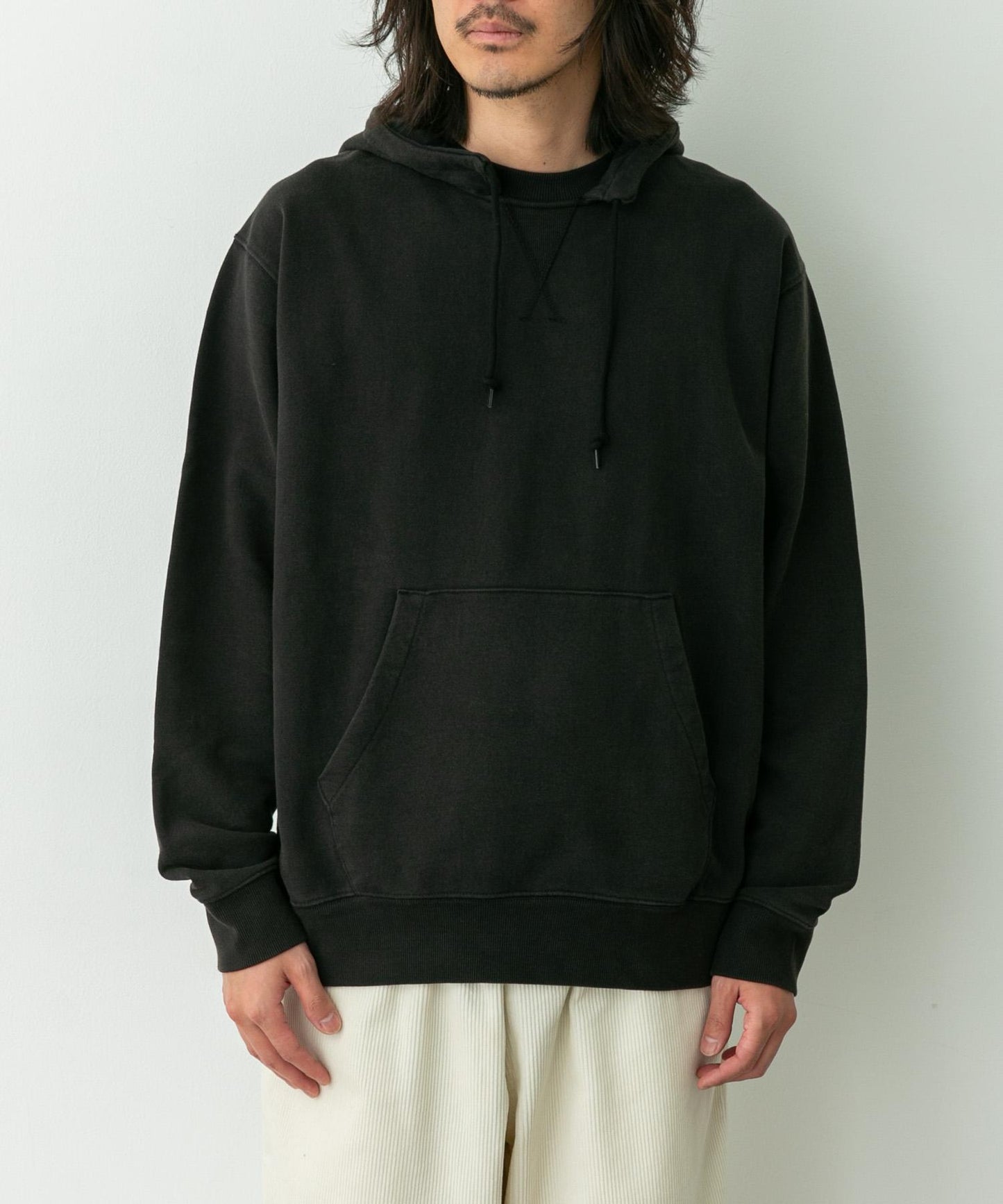 復古風格拼接連帽衛衣