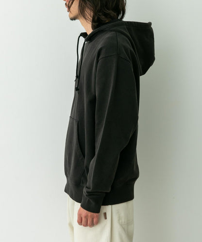 復古風格拼接連帽衛衣