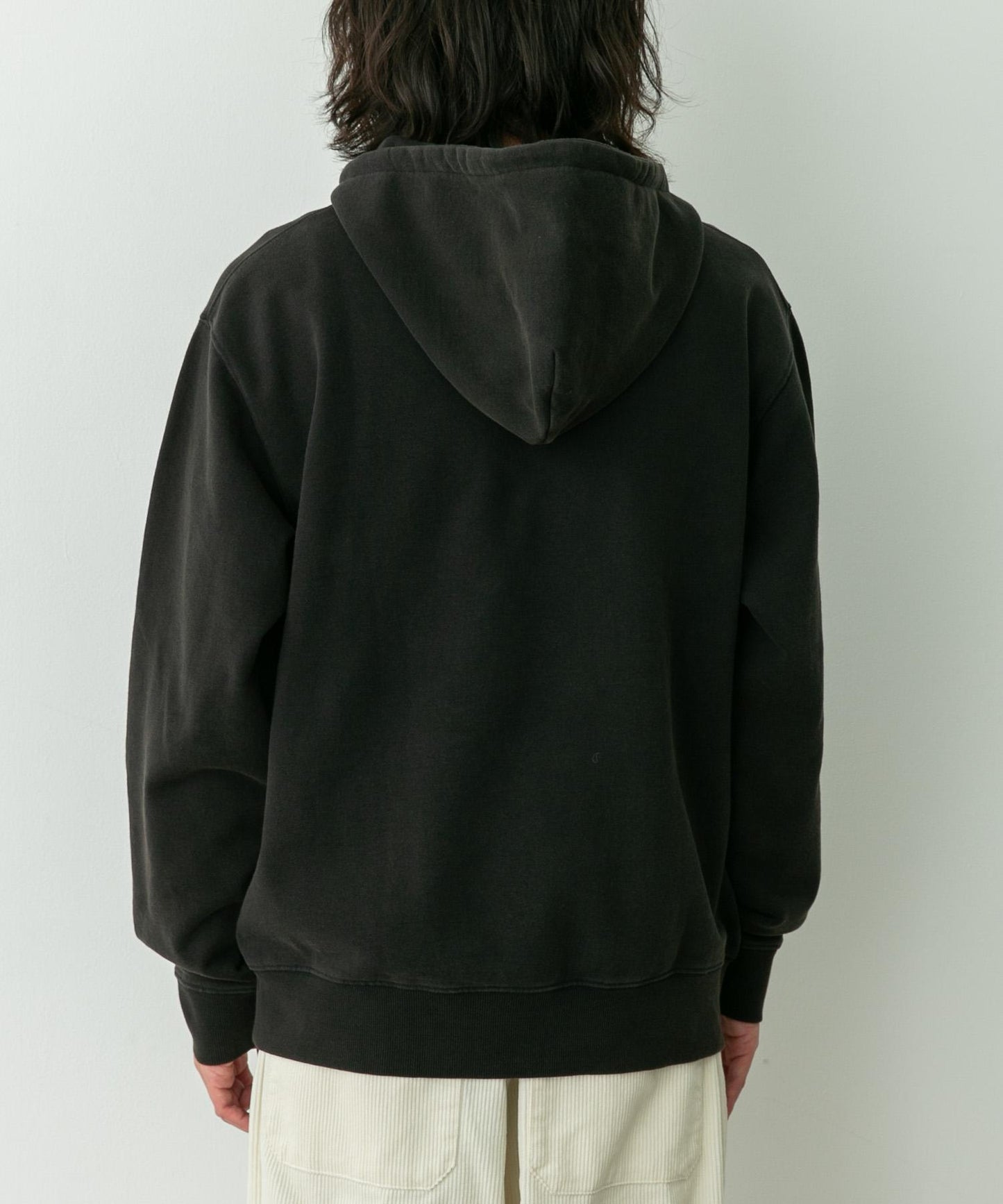 復古風格拼接連帽衛衣