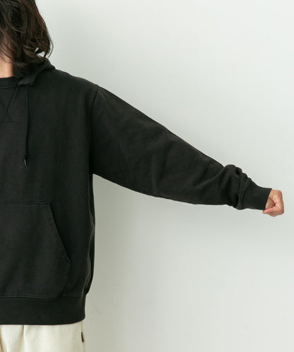 復古風格拼接連帽衛衣