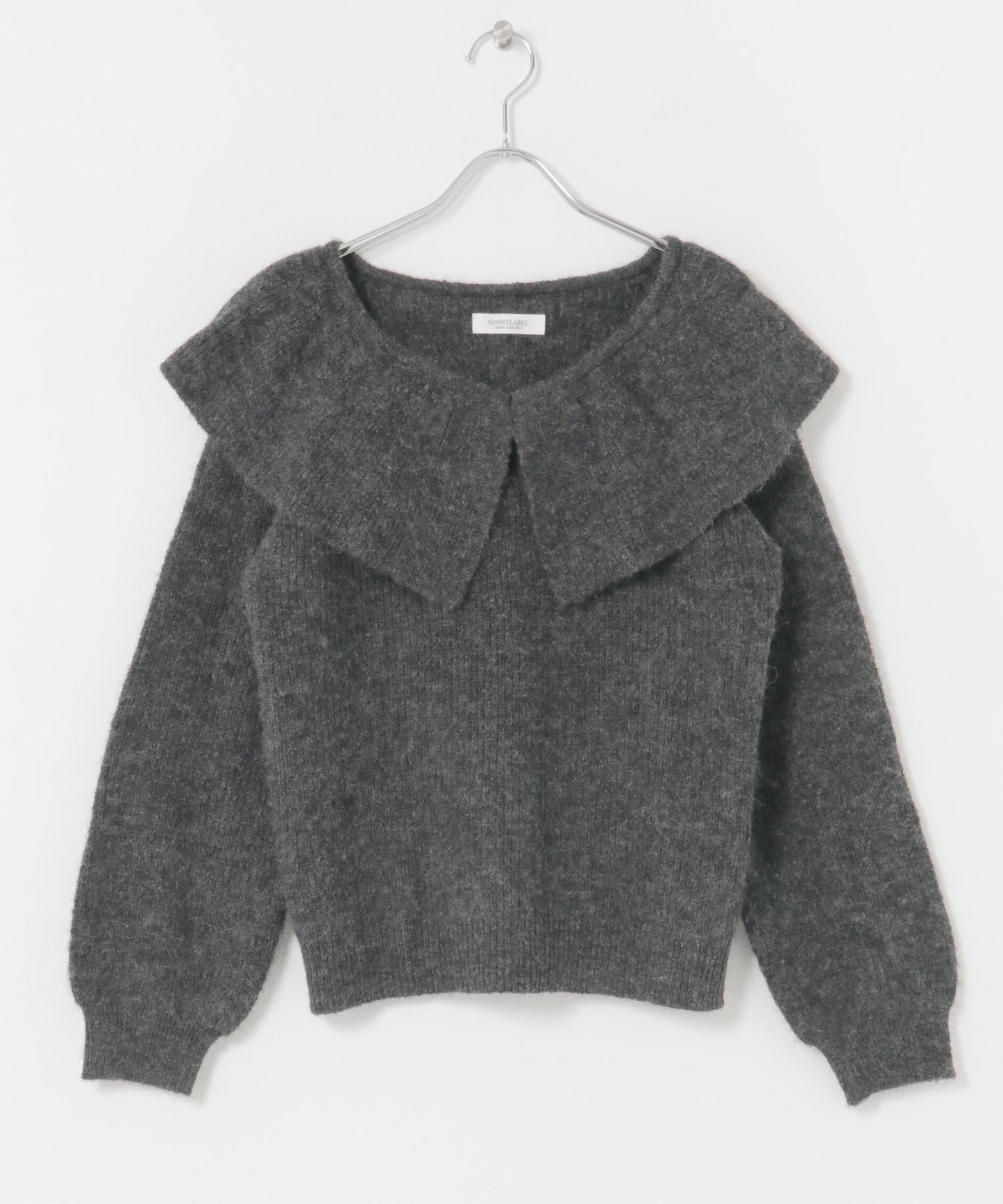 荷葉邊領針織衫