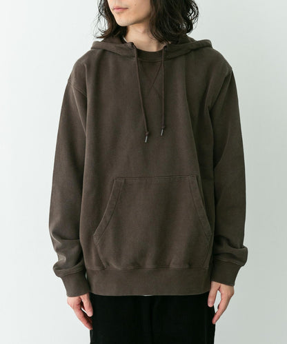 復古風格拼接連帽衛衣