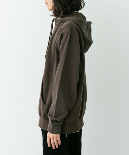 復古風格拼接連帽衛衣