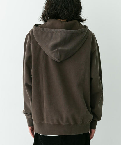 復古風格拼接連帽衛衣